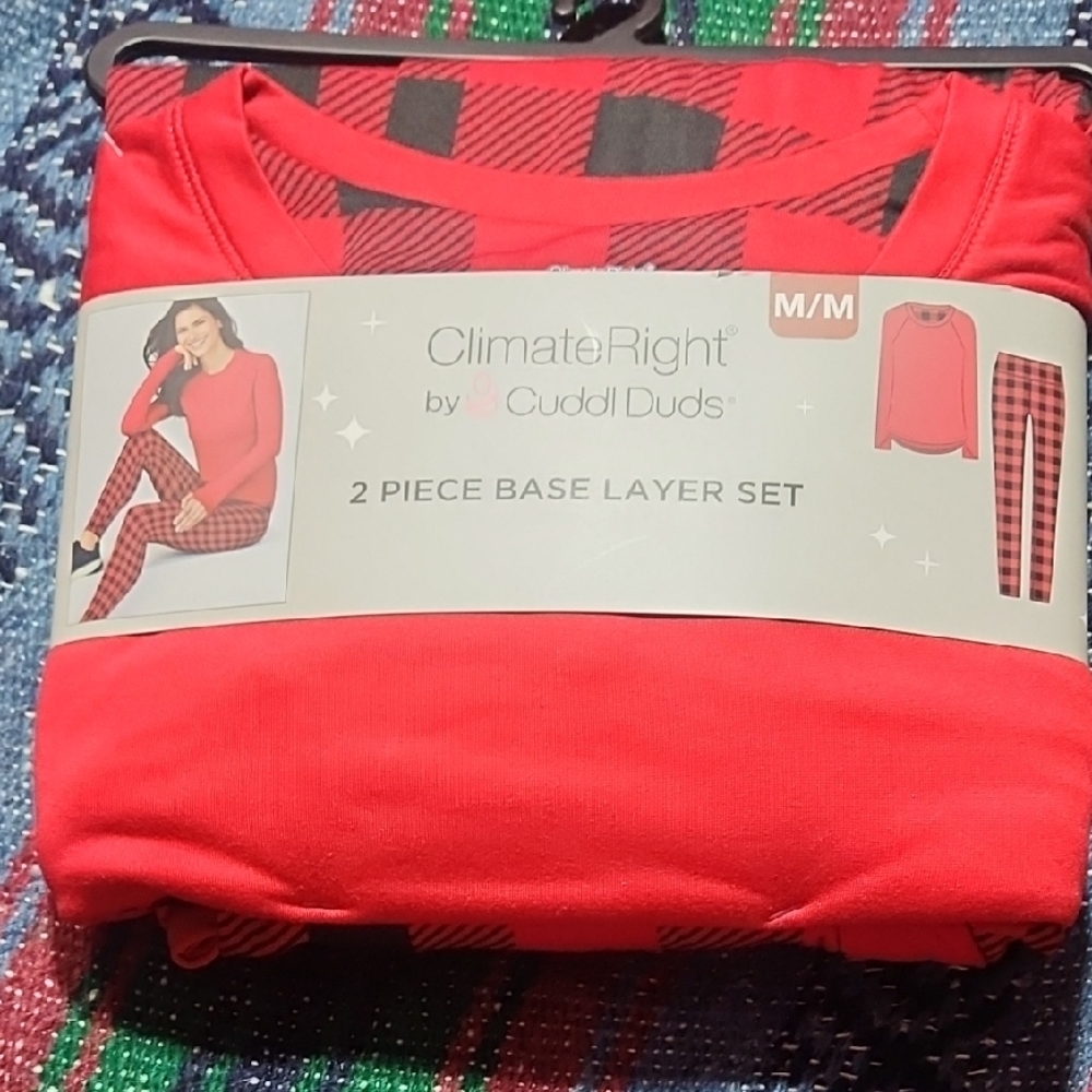 ClimateRight Red Base Layer Set - Picture 2 of 3